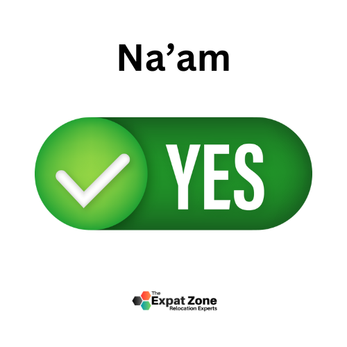 Yes naäam (نعم) Arabic word