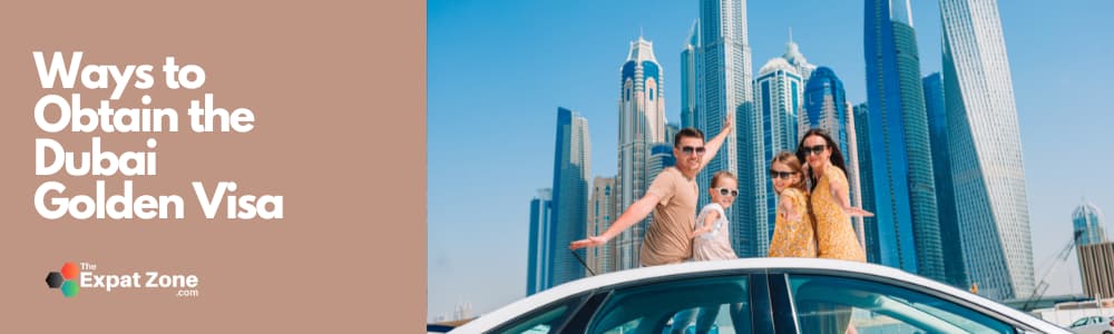 Businessperson shaking hands with a client in Dubai, with a plane taking off in the background (Keywords: Dubai, Golden Visa, international travel freedom). Enjoy greater travel freedom with the Dubai Golden Visa. Benefit from relaxed visa renewal requirements and extended stays outside the UAE.